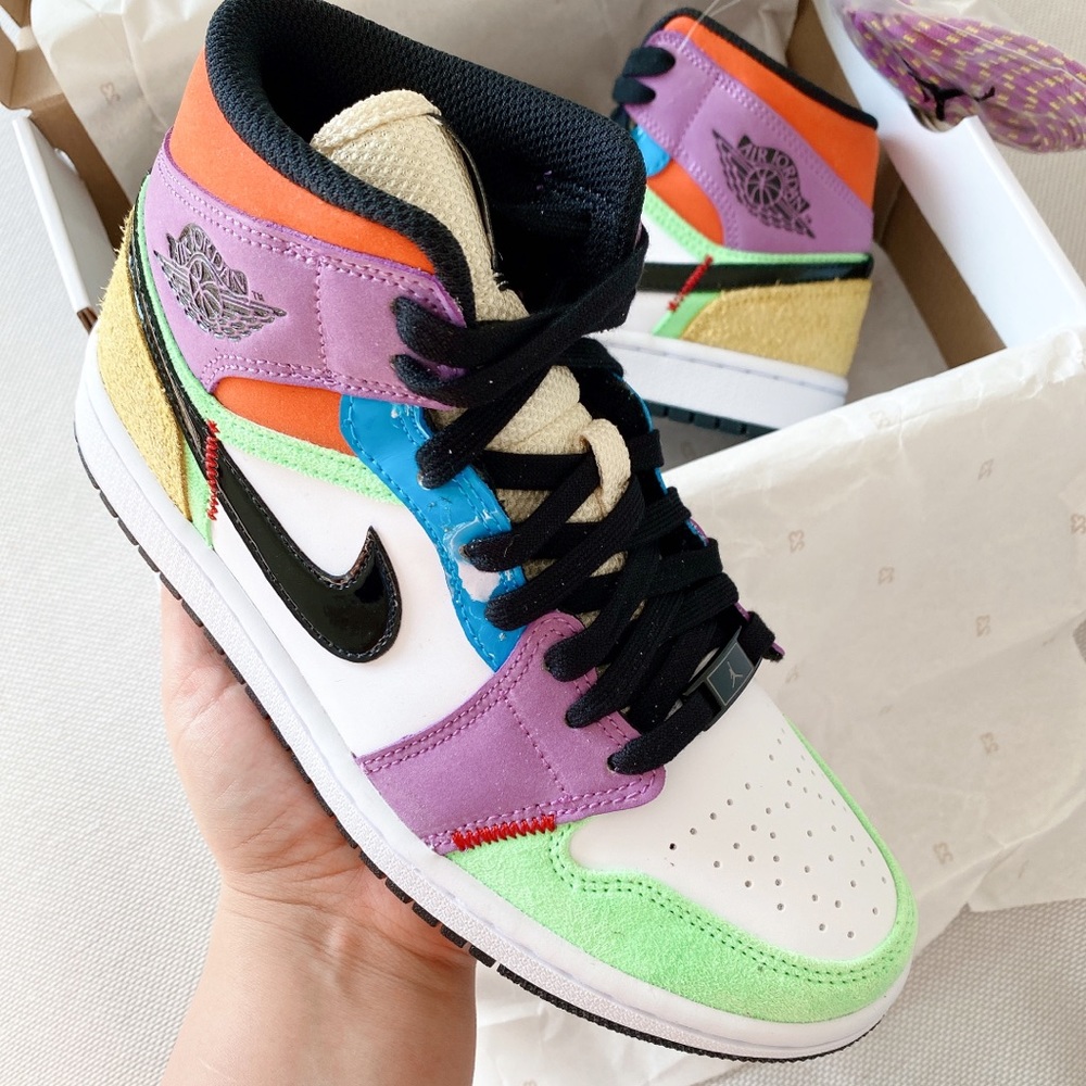 Women air jordan 1 mid size 7 - Picture 5 of 7